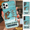 Hooked On Being Grandpa Papa Daddy Personalized Phone case Phone case FUEL 