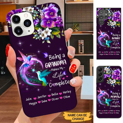 Hummingbird Being A Grandma Makes my life complete SC22910 Phone case ShinyCustom Phone Case 