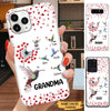 Hummingbird Dandelion Grandma with Grandkids Personlized Phone Case Phone case FUEL 