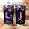 Hummingbird Grandma with Grandkids Mommy Auntie Personalized Tumbler SC22922 Tumbler ShinyCustom - The Best Personalized Gift Store 