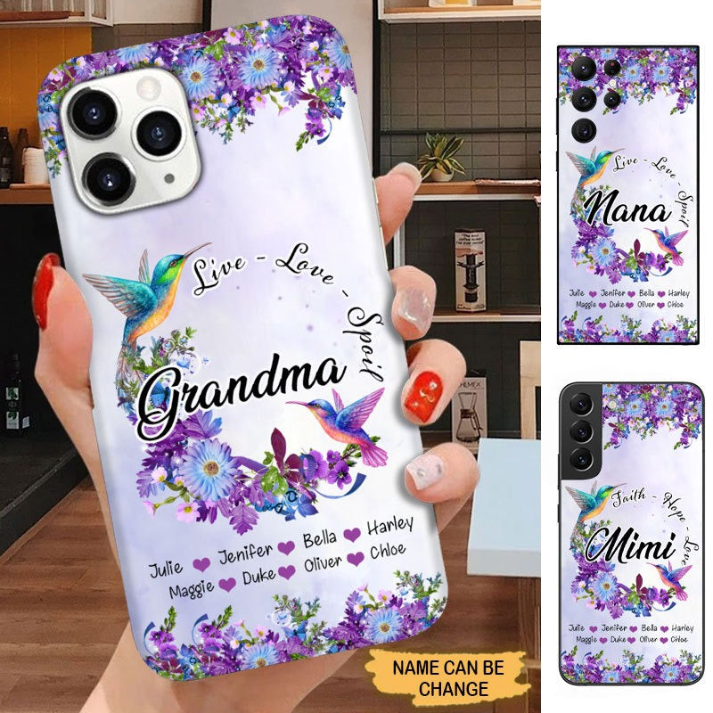 Hummingbird Live Love Spoil Grandma Personalized Phone case Phone case FUEL 
