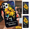 Hummingbird Sunflower Greatest Blessings Call me Grandma Personalized Phone case