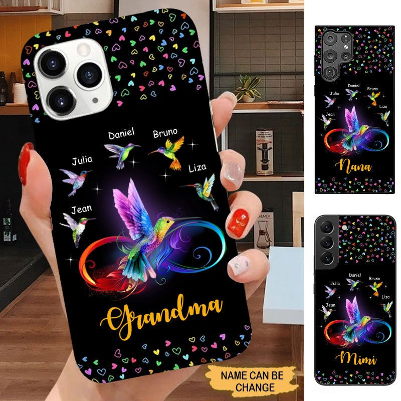 Hummingbirds Grandma Mommy Nana Mimi Personalized Phone case Phone case FUEL 
