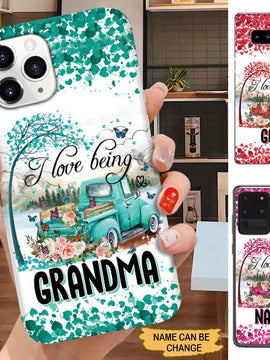 I Love Being Grandma Mommy Auntie Personalized Phone case AP422