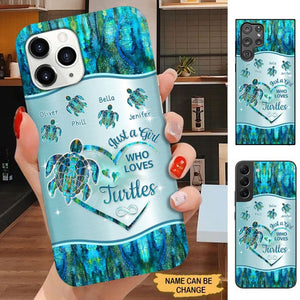 Just A Girl Who Loves Turtles Personalized Phone case SC2172 Phone case FUEL 