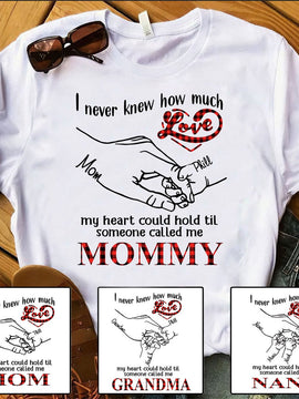 LOVE My Heart could hold Mommy Auntie Grandma Personalized Hoodie Shirt