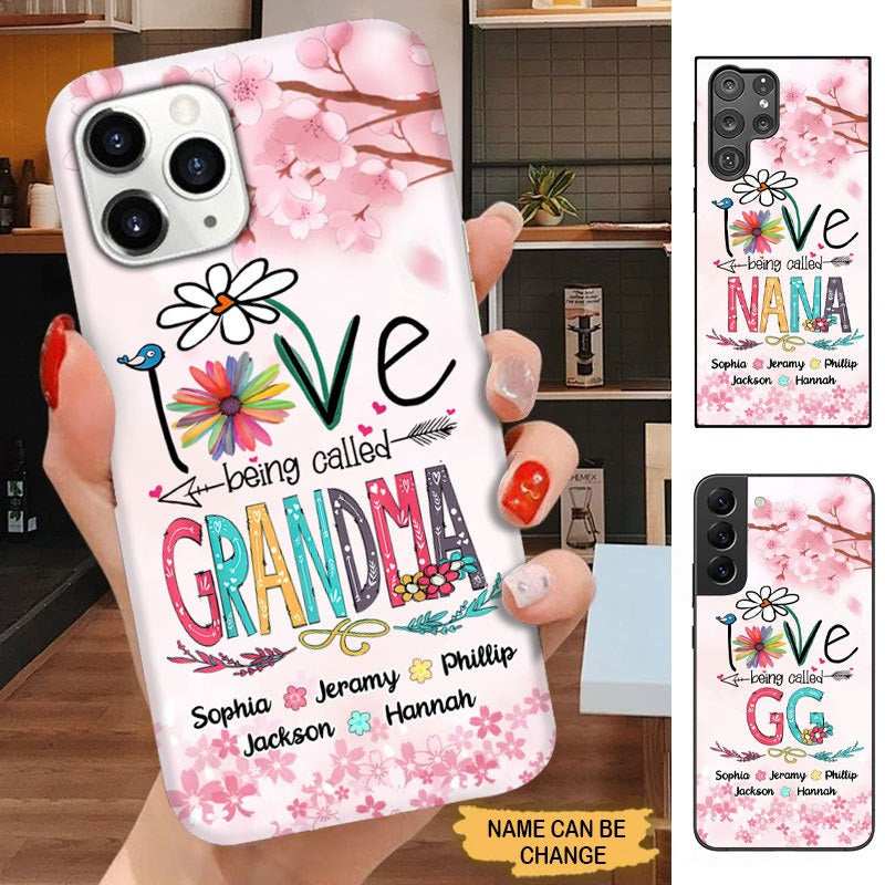 LOVE being called Grandma Nana MOM Personalized Phone case Phone case FUEL 