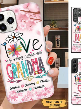 LOVE being called Grandma Nana MOM Personalized Phone case