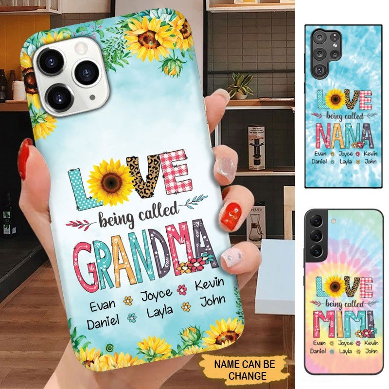LOVE being called Grandma Nana Mommy Personalized Phone case Phone case FUEL 