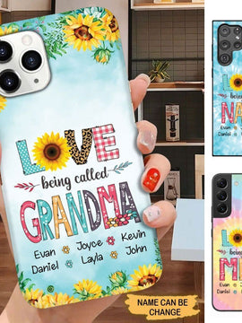 LOVE being called Grandma Nana Mommy Personalized Phone case