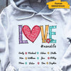 LOVE nana life Grandma Mommy Personalized Hoodie Shirt SC281109