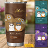 Leather Pattern Cat Mom Cat Mama Pet Lover Personalized Tumber SC91237