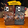 Leather Pattern Deer Couple You and Me we got this Personalized Phone Case SC23412