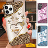 Leopard Pattern Blessed to be called Grandma Nana Mimi Personalized Phone Case SC281235