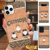 Leopard Pattern Cat Mom Personalized Phone Case Phone case FUEL