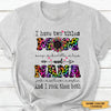 Leopard Pattern I have two titles Mom and Grandma and I rock them both Personalized Shirt Apparel Gearment