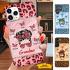 Leopard Pattern Messy Bun Grandma Nana Mommy Personalized Phone case SC301234