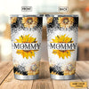 Leopard Sunflower Grandma With Grandkids Nana Mommy Auntie Personalized Tumbler Tumbler ShinyCustom - The Best Personalized Gift Store