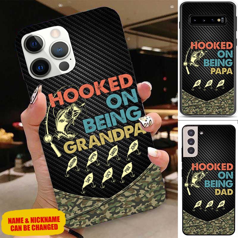 Hook on being Grandpa, Papa, Dad Personalized Phone case Phone case FUEL 