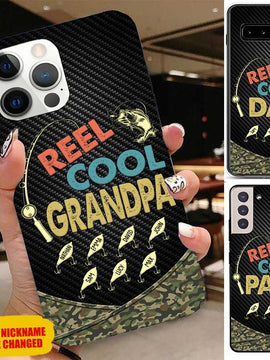 Reel Cool Grandpa, Papa, Dad Personalized Phone case