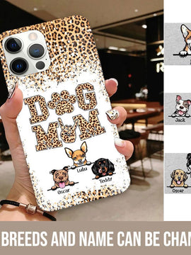 Personalized Dog MOM  phone case for Dog Lovers