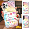 Mom And Grandma's Sweetheats Personalized Phone case SC08121
