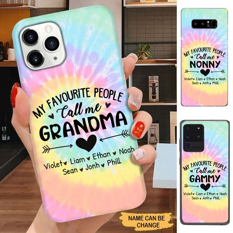 My Favourite People Call me Grandma Mommy Auntie Personalized Phone case Phone case FUEL 