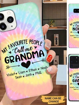 My Favourite People Call me Grandma Mommy Auntie Personalized Phone case