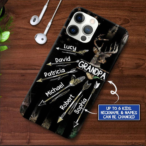 Grandpa With Grandkids Deer Arrow Personalized Phone case NLA16JUN21NQ1 Phonecase FUEL 