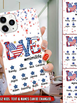 Love Nanalife With Grandkids Personalized Phone case NLA24JUN21VN1