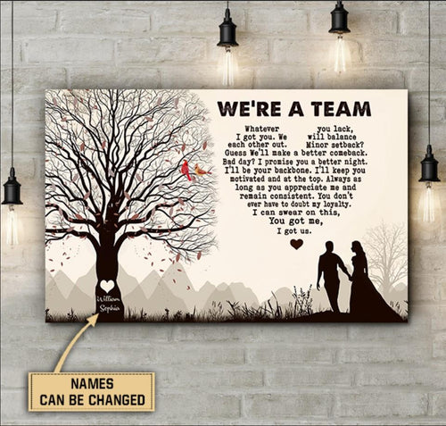 We are a team Canvas NTK08JUN21VA2 Dreamship 