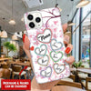 Nana, Gigi, Mimi Grandma heart Personalized Phone case ntk23jun21tp1 Phonecase FUEL