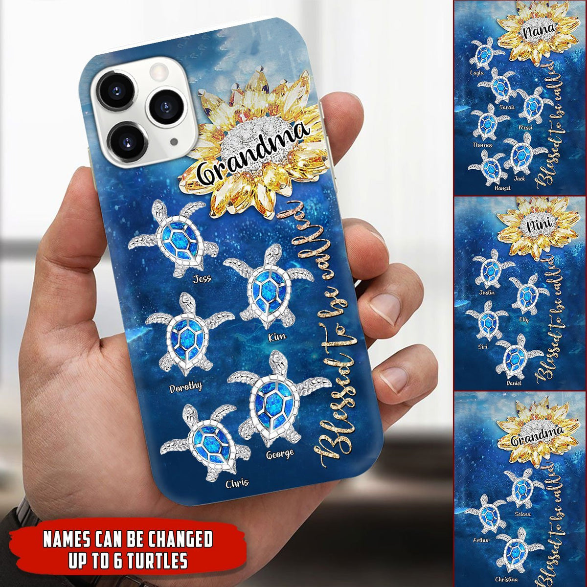Customized Blessed To Be Called Grandma Turtle Phonecase NVL17JUN21VN1 Phonecase FUEL 