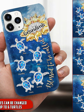 Customized Blessed To Be Called Grandma Turtle Phonecase NVL17JUN21VN1