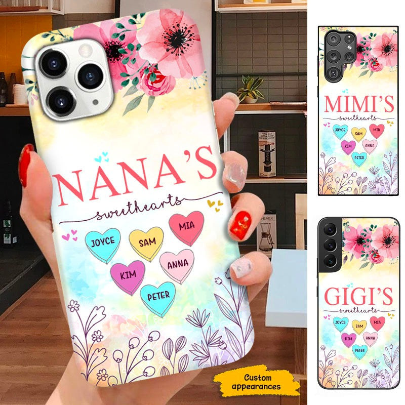 Nana Mimi Grandma Sweathearts Personalized Phone Case SC28122