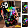 Nana, Grandma with grandkids Rainbow Flower Personalized Phone case SC281115