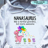 Nanasaurus Grandmasaurus Grandma Mommy Auntie Personalized Shirt SC30917 Apparel ShinyCustom