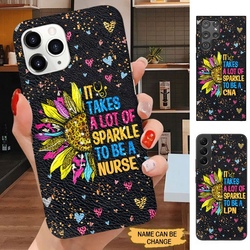 Nurse Sunflower Colorful Personalized Phone case Phone case FUEL 
