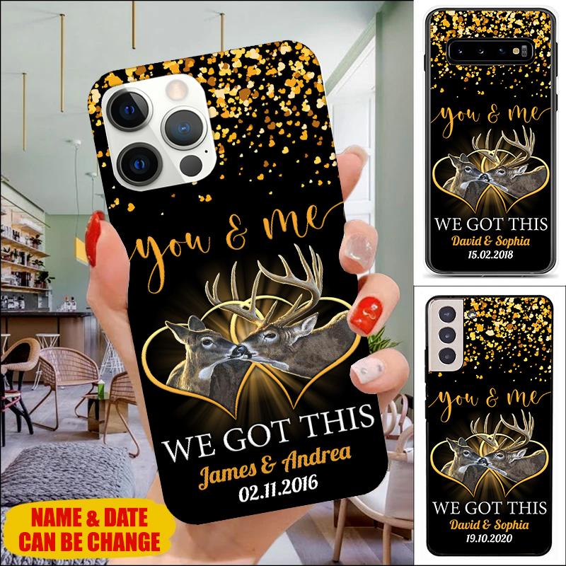 You and me we got this Personalized Deer Couple Matching Gift Phone Case Phone case FUEL 