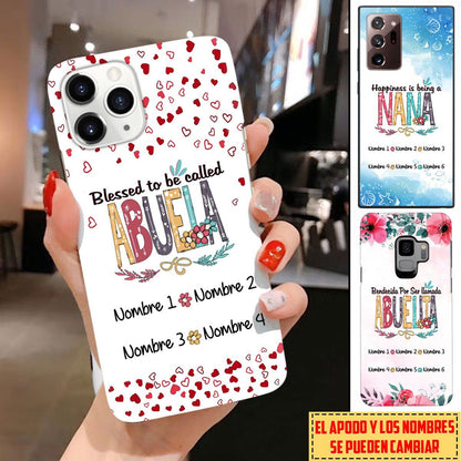 Personalized Custom Bendecida Por Ser Llamada Abuela Phone Case For Spanish Grandmas Phone case FUEL 