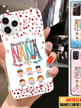 Personalized Custom Blessed to be called Nana Phone Case for Grandmas