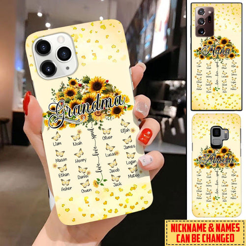 Personalized Custom Grandma Nickname & Grandkids Names Live Love Spoil Nana Phone Case Gift For Grandmas Phone case FUEL 
