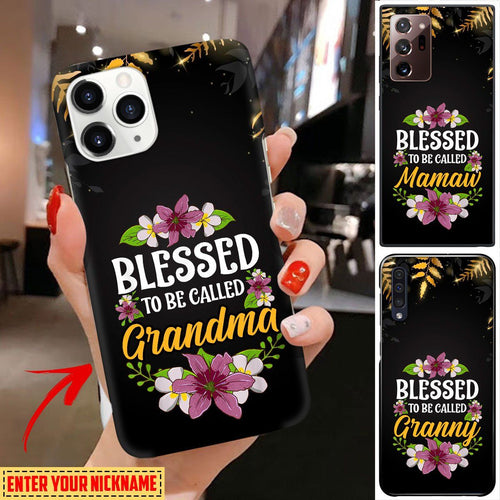 Personalized Custom Nickname Blessed To Be Called Grandma Phone Case 24vc005 Phone case FUEL 