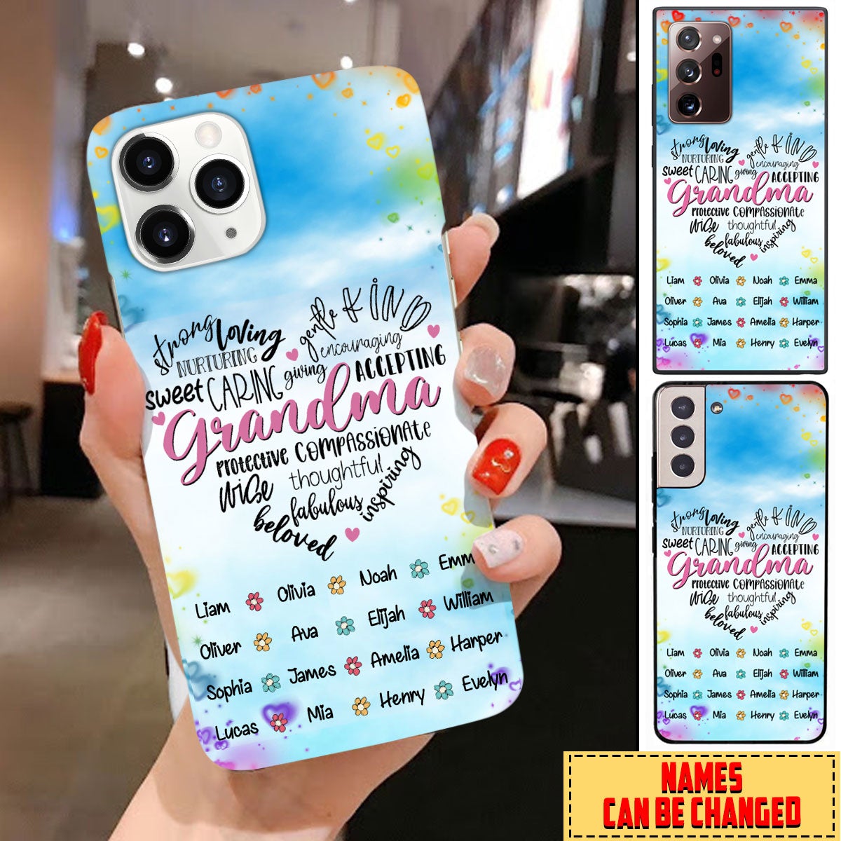 Personalized Custom Phone Case Loving, Caring, Fabulous Grandma Gift 24NDH22NOV03 Phone case FUEL 
