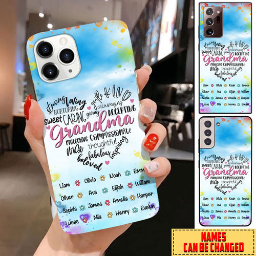 Personalized Custom Phone Case Loving, Caring, Fabulous Grandma Gift 24NDH22NOV03 Phone case FUEL 