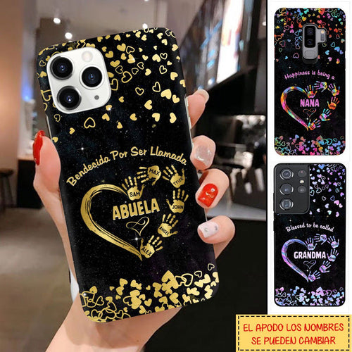 Personalized Custom Bendecida Por Ser Llamada Abuela Mom, Grandma, Autie Phone Case For Spanish Grandmas 24vc019 Phone case FUEL 