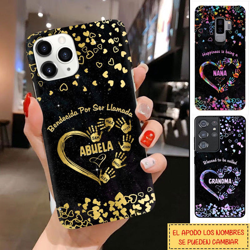 Personalized Custom Bendecida Por Ser Llamada Abuela Mom, Grandma, Autie Phone Case For Spanish Grandmas 24vc019 Phone case FUEL