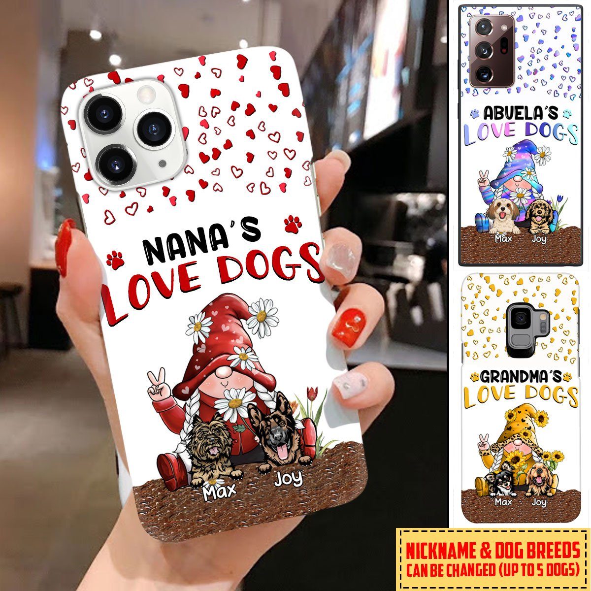 Personalized custom dog nana love dogs phone case Phone case FUEL 