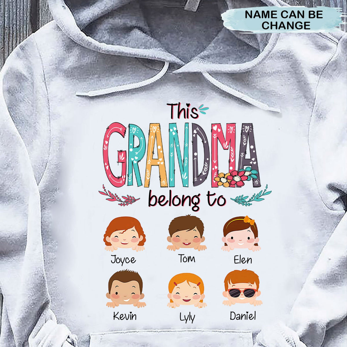 Personalized Mom Grandma Belongs To Grandkids Shirt 2D Hoodie Dreamship 