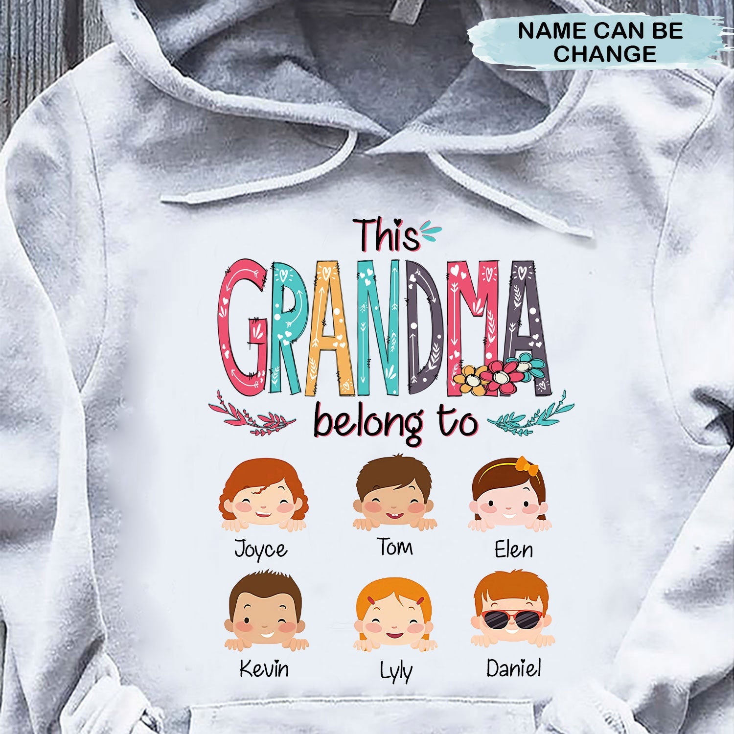 Personalized Mom Grandma Belongs To Grandkids Shirt 2D Hoodie Dreamship 